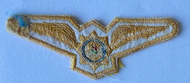 South Africa Police Pilot Wings on Yellow - Bateleur Militaria