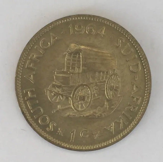 South Africa 1 cent Coin 1964 - Bateleur Militaria