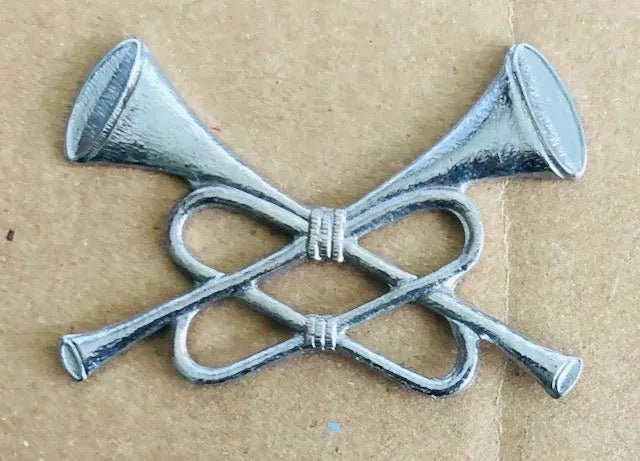 South Africa (SADF) Band Trumpeter Badge Chrome