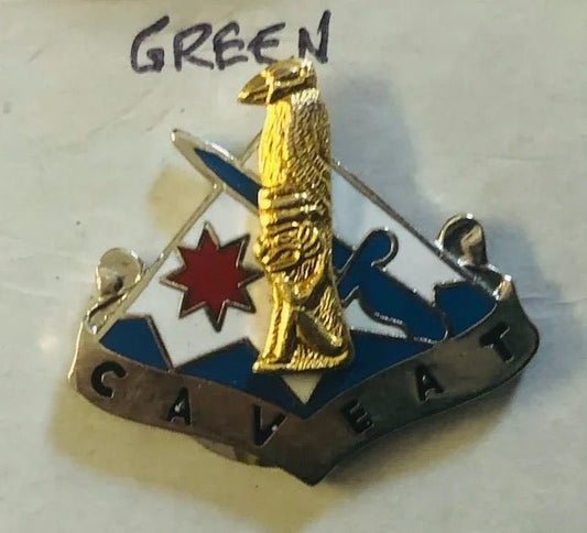 US Army 172nd Infantry Division DUI IRA Green - Bateleur Militaria