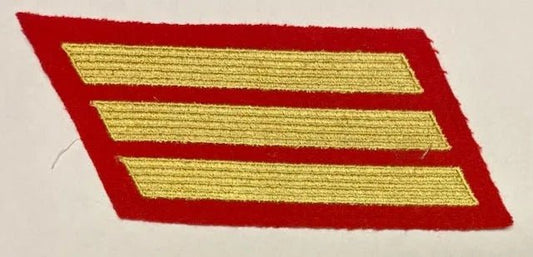 USMC 12 Year Service Stripe Embroidered on Wool Full Dress Single - Bateleur Militaria