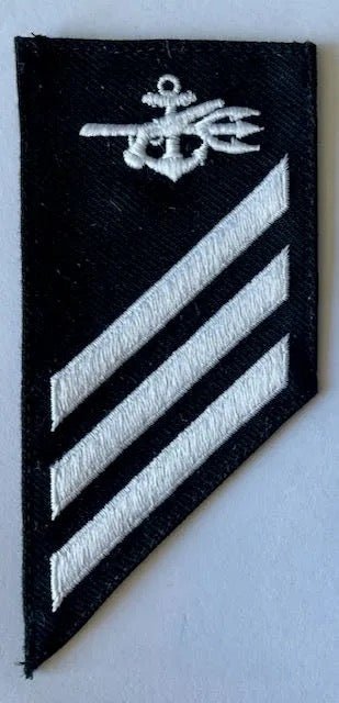 U.S. Navy E - 3 Combo Rate: SO Special Warfare Operator on Blue Serge Single - Bateleur Militaria