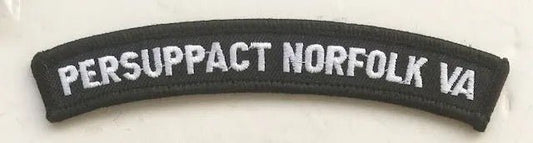 US Navy Rocker Tab Persuppact Norfolk VA (Thick) - Bateleur Militaria