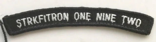 US Navy Rocker Tab Strkfitron One Nine Two - Bateleur Militaria