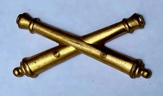 US Army Brass Officer Artillery Coller Insignia (Post WW2) - Bateleur Militaria