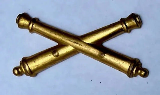 US Army Brass Officer Artillery Coller Insignia (Post WW2) - Bateleur Militaria