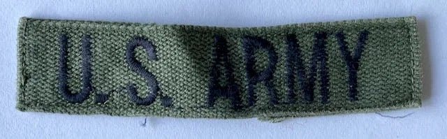 US Army Tape Embroidered on OD 11 - Bateleur Militaria