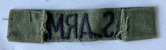 US Army Tape Embroidered on OD 10 - Bateleur Militaria