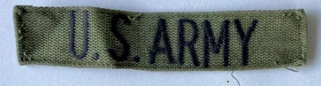 US Army Tape Embroidered on OD 9 - Bateleur Militaria