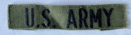 US Army Tape Embroidered on OD 8 - Bateleur Militaria