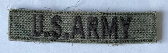 US Army Tape Embroidered on OD 7 - Bateleur Militaria