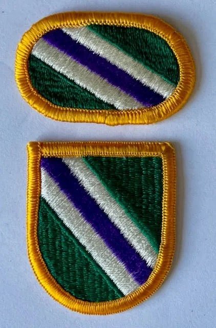 US Army 96th Civil Affairs Battalion Flash & Oval Variant - Bateleur Militaria