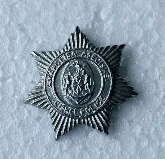 Ciskei Police Collar Badge Mess Dress Chrome - Bateleur Militaria