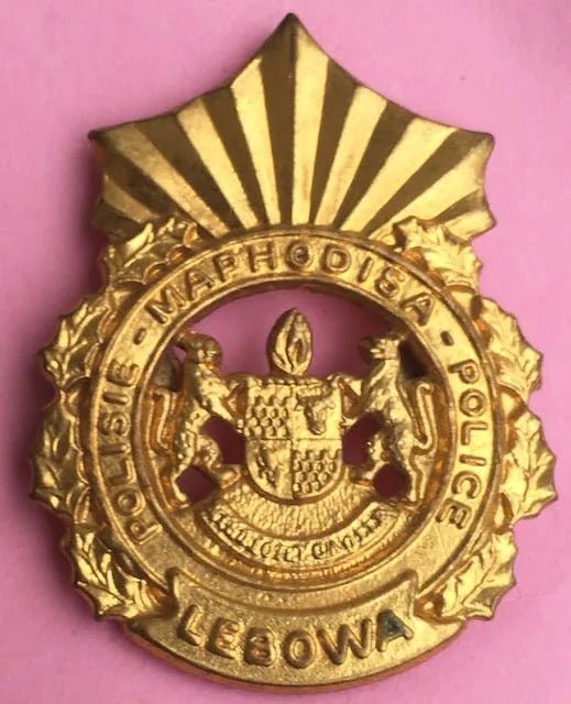 Lebowa Police Cap Badge Void Center - Bateleur Militaria