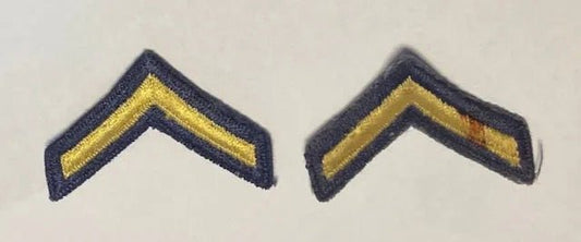 US Army Rank Insignia Non - Combat Unit (1948 - Feb 1951) Private 2" (Set) - Bateleur Militaria