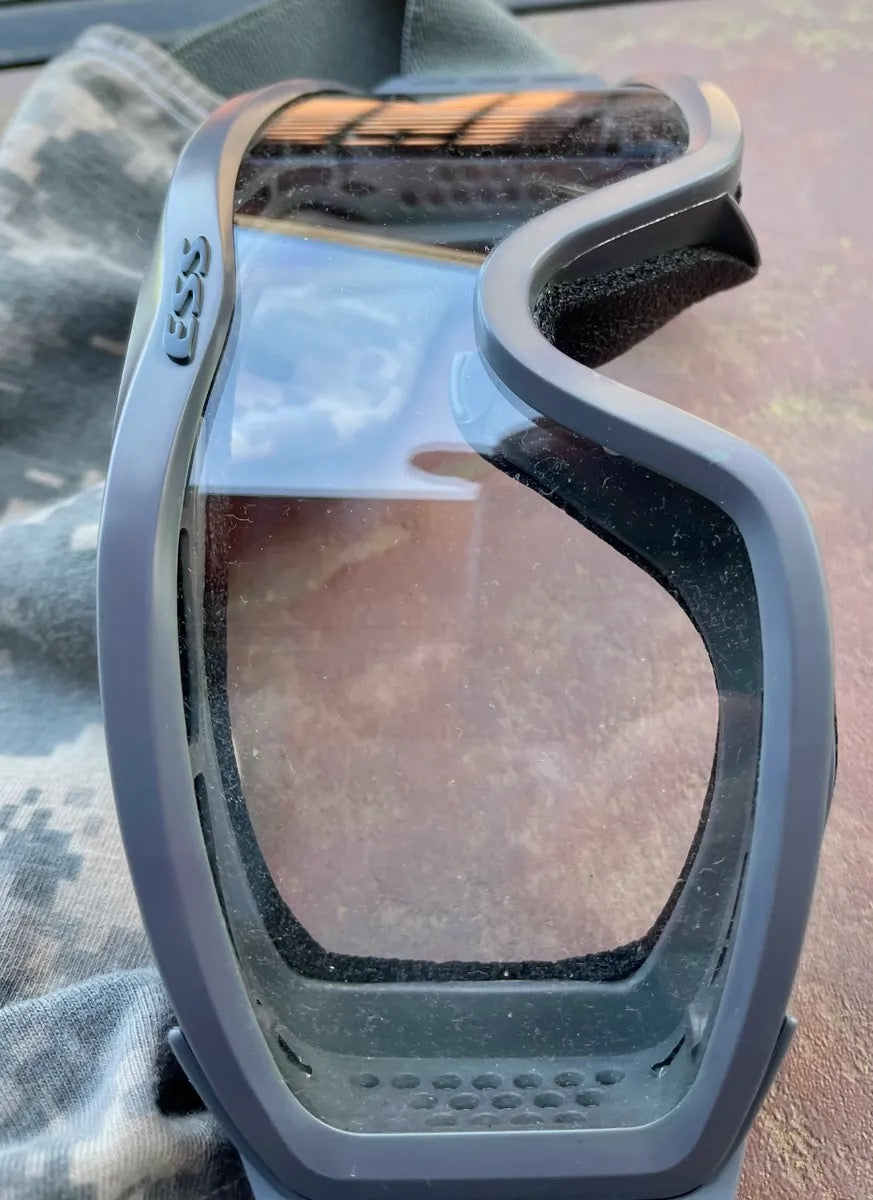 US Army ESS Profile NVG Terrain Grey Goggles Clear Lense Used