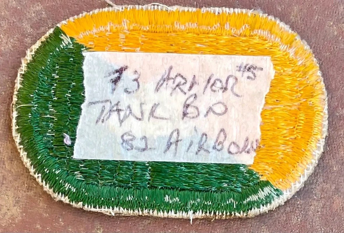 US 3rd Bn 73rd Armored Tank Armor Regt 82nd Airborne Oval Cut Edge - Bateleur Militaria