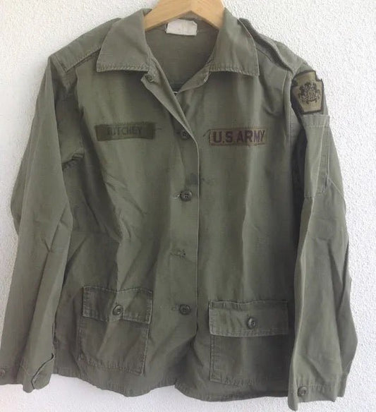 US Army Woman's Utility Shirt OG107 Dated 1976 Size 10 - Bateleur Militaria