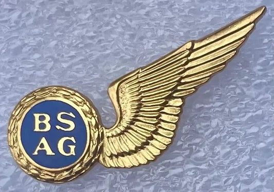 South Africa (SAAF) Air Gunner Wings MMD Gilt & Enamel - Bateleur Militaria