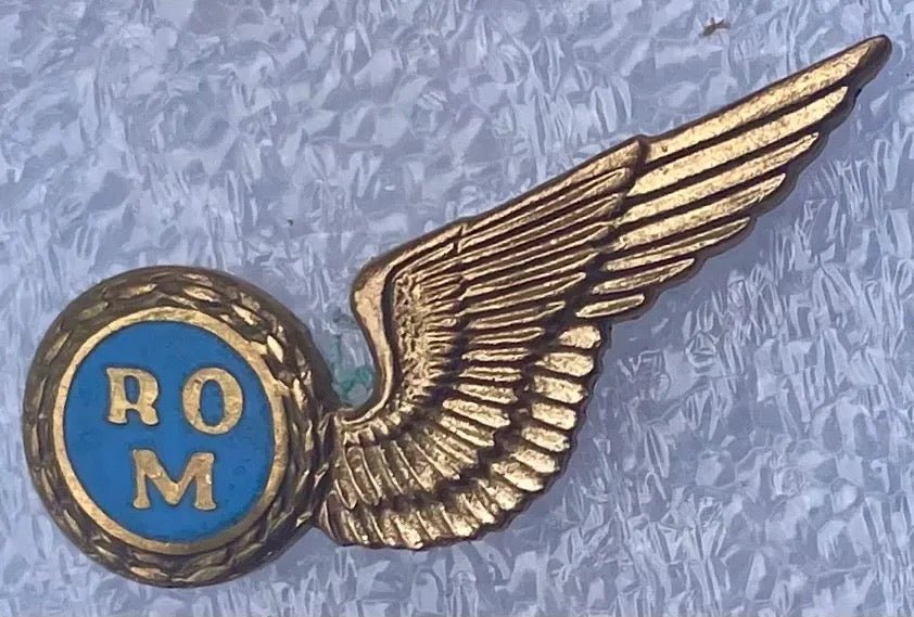 South Africa (SAAF) Radio Operator Wings MMD Gilt & Enamel - Bateleur Militaria