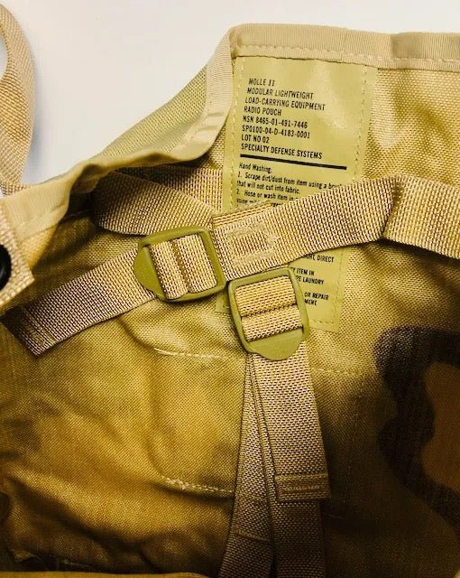 US Army Molle Desert Camo Radio Pouch Mint - Bateleur Militaria