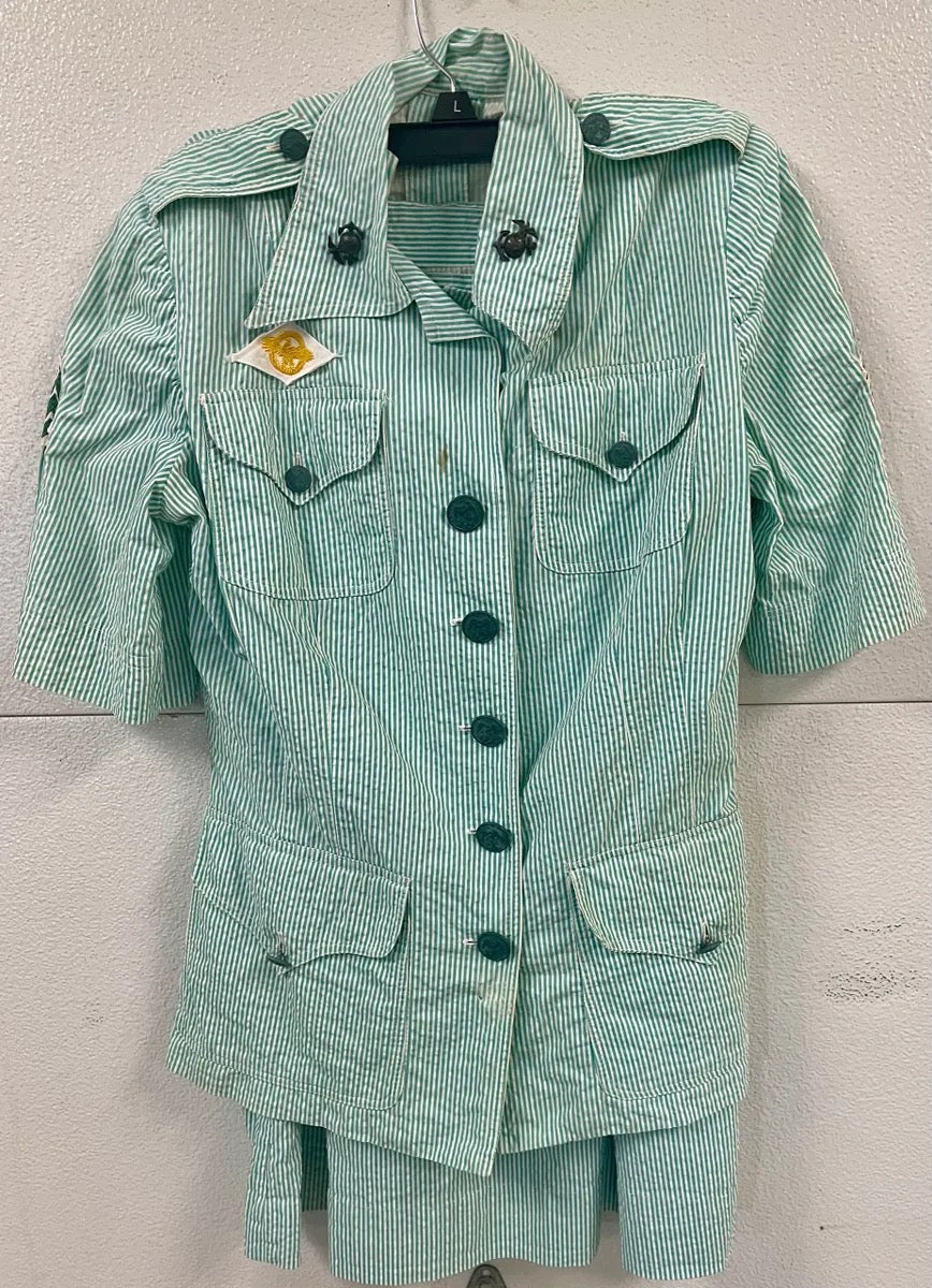 Original WWII USMCWR Marines Corps Women's Reserve summer seersucker uniform #240