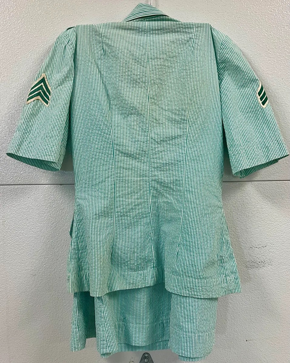 Original WWII USMCWR Marines Corps Women's Reserve summer seersucker uniform #240