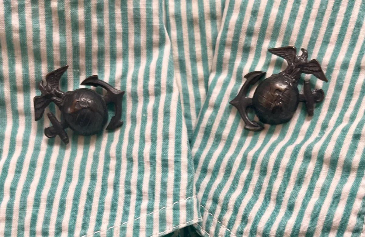 USMC WR Original WWII Marines Corps Women's Reserve summer seersucker uniform.