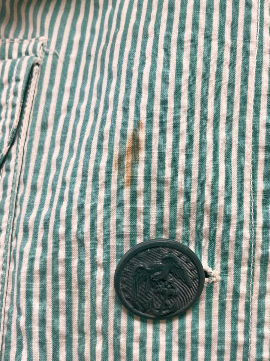 Original WWII USMCWR Marines Corps Women's Reserve summer seersucker uniform #240