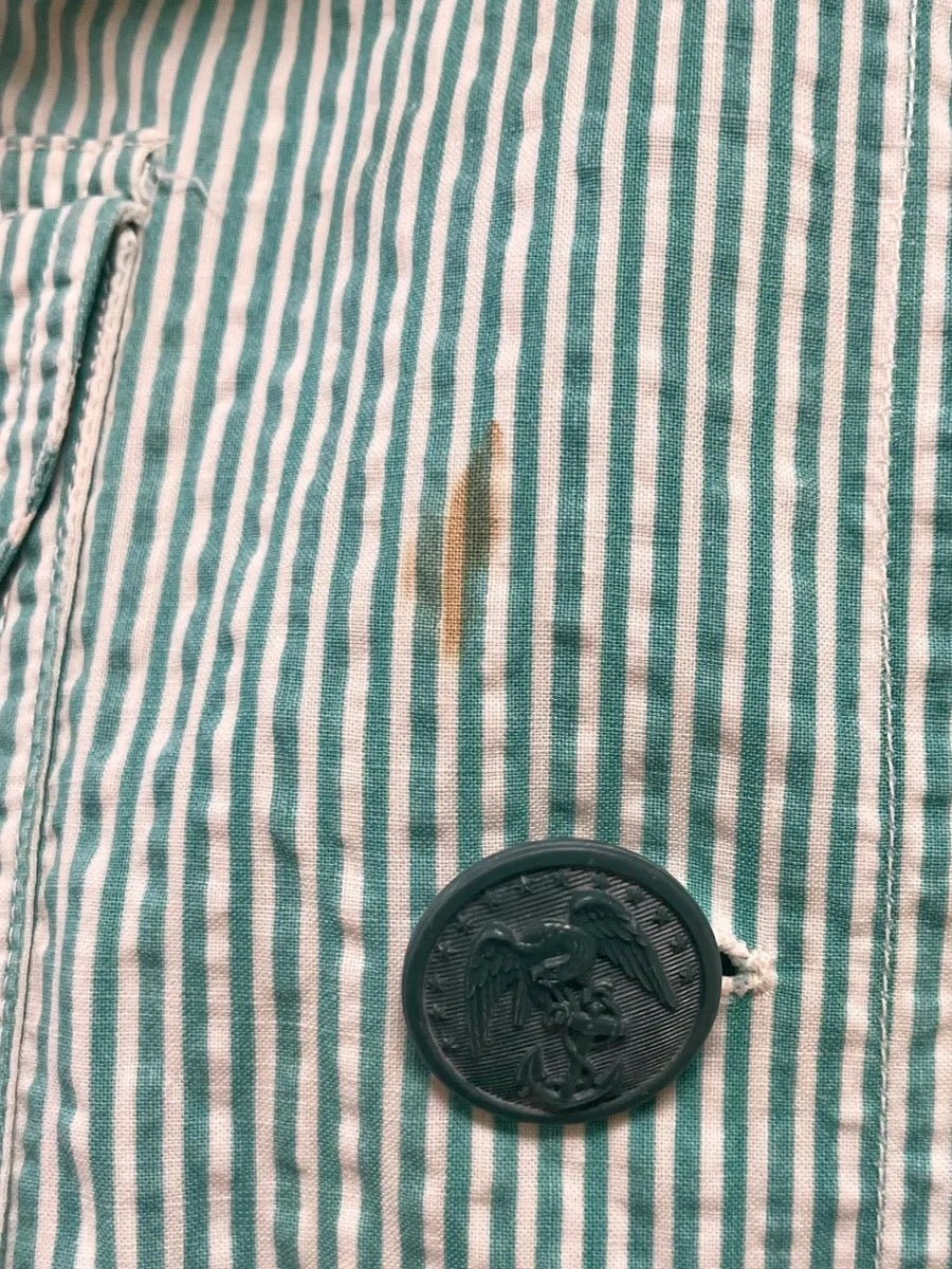 USMC WR Original WWII Marines Corps Women's Reserve summer seersucker uniform.