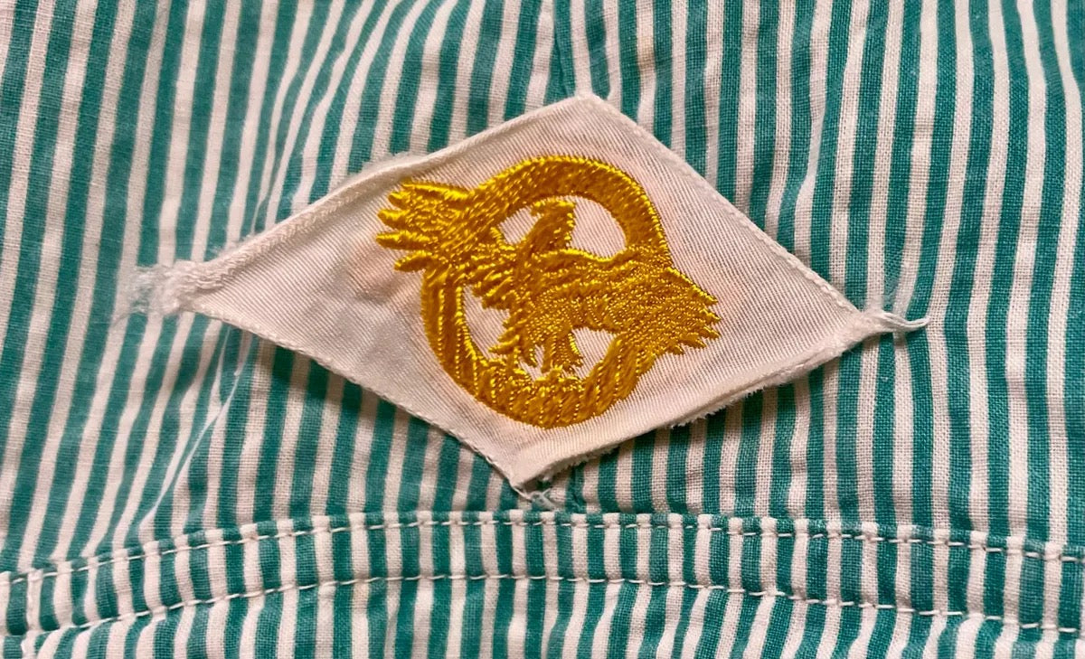 Original WWII USMCWR Marines Corps Women's Reserve summer seersucker uniform #240