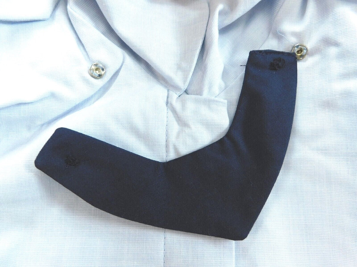 US Air Force Shirt 12R Dress Blue Poly/Cotton Women's Long Sleeve w/ Neck Tab - Bateleur Militaria