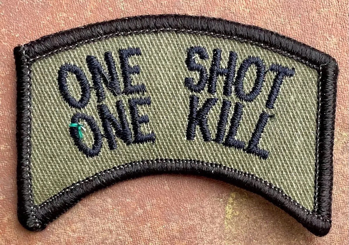 US Army One Shot One Kill Tab OD