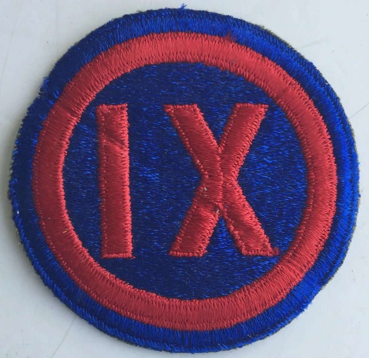US Army IX Corps 2nd Issue Color SSI shoulder patch - Bateleur Militaria