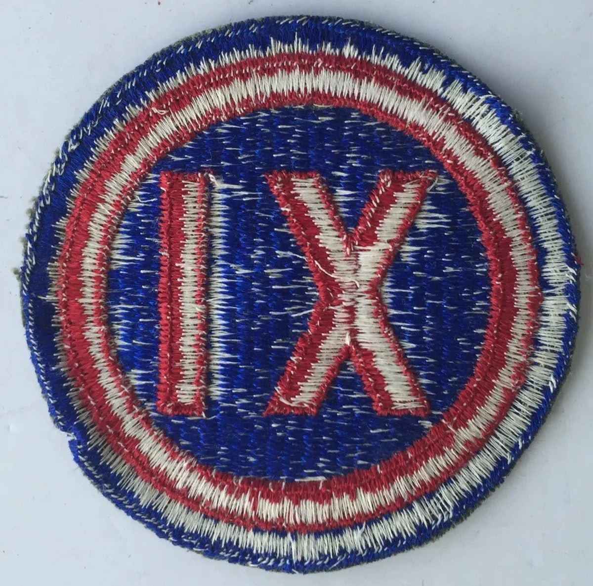 US Army IX Corps 2nd Issue Color SSI shoulder patch - Bateleur Militaria
