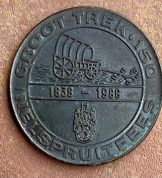 South Africa Great Trek 150 Nelspruit Festival Medallion - Bateleur Militaria