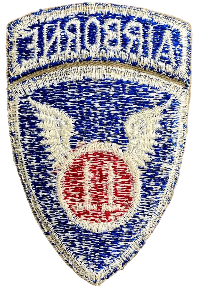 US Original 1 Piece 11th Airborne Division White Back Patch - Bateleur Militaria