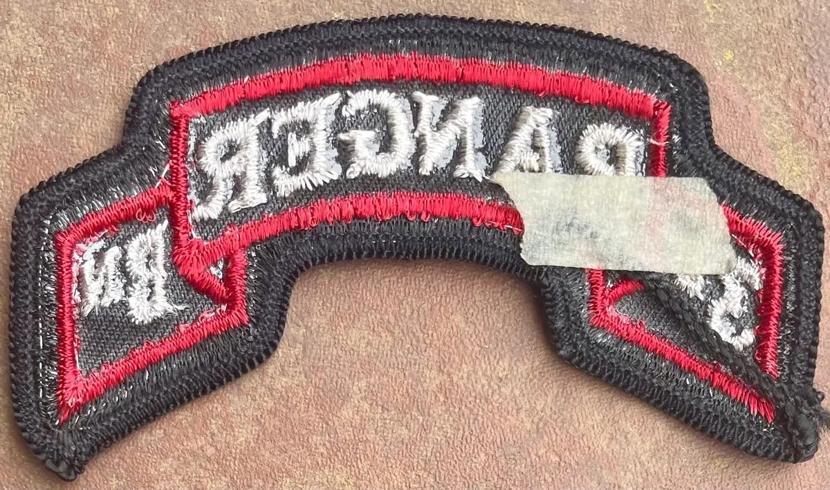 US Army 3rd Ranger Battalion Scroll Color Merrowed Edge