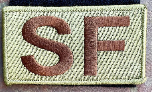 USAF Security Forces Patch Desert Velcro Back - Bateleur Militaria