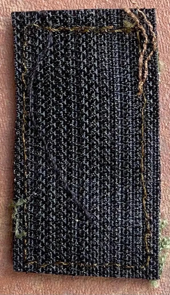US Army Master Sergeant Collar Chevron on OD Single - Bateleur Militaria