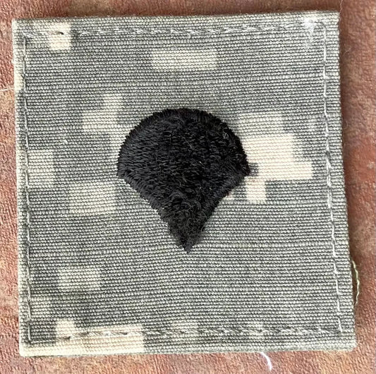 US Army Specialist Chevron on ACU with Velcro Back Single - Bateleur Militaria