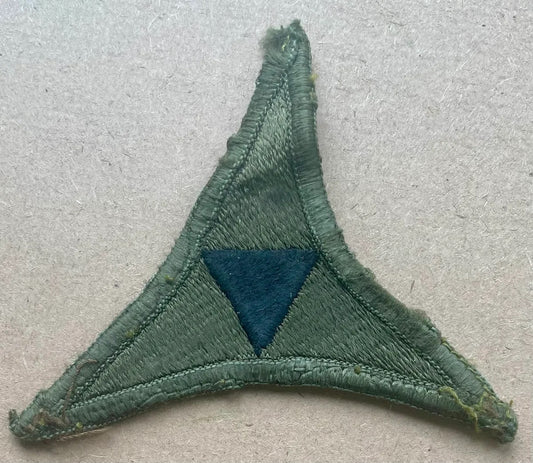 US Army III Corps Patch Subdued OD Merrowed Edge - Bateleur Militaria