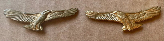 South Africa (SADF) Regiment Orange River Collar Badges Gilt Set Rare - Bateleur Militaria