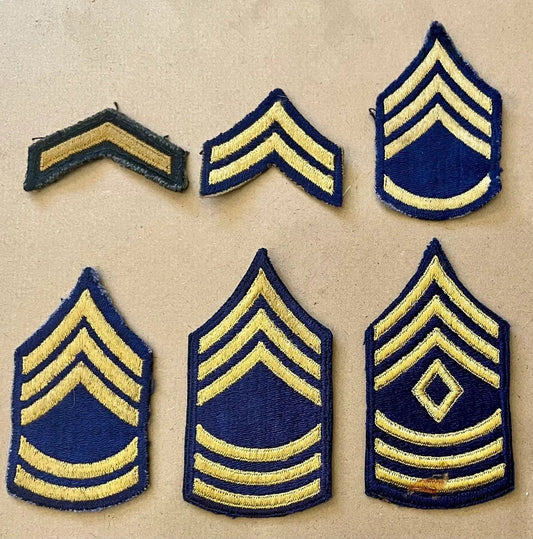 US Army Rank Insignia Non - Combat Unit (1948 - Feb 1951) NCO Lot - Bateleur Militaria