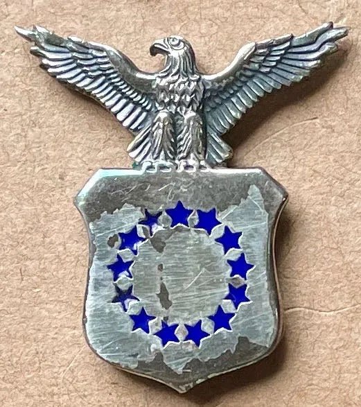 US Air Force Aide to Vice President of the USA Collar Insignia Hallmarked 17 - Bateleur Militaria