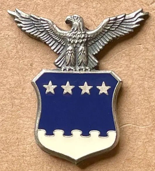 US Air Force Aide to a General Collar Insignia No Hallmarked #14