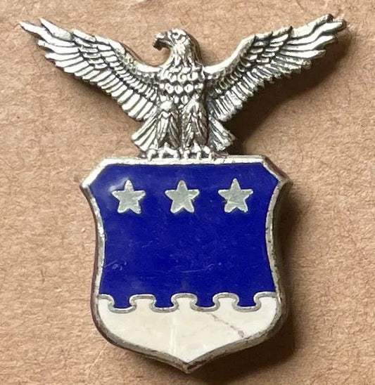 US Air Force Aide to Lieutenant General Collar Insignia Hallmarked 9 - Bateleur Militaria