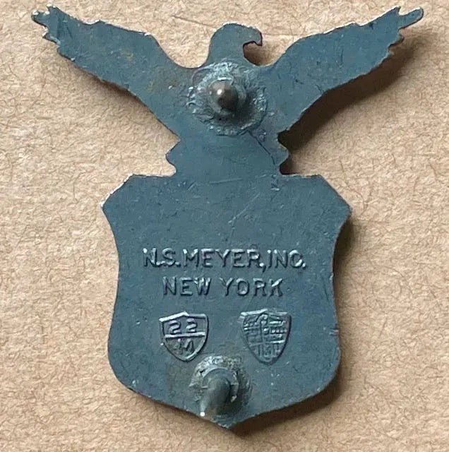 US Air Force Aide to Lieutenant General Collar Insignia Hallmarked 9 - Bateleur Militaria