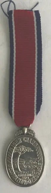 South Africa (SADF) John Chard Decoration with Cypher and Coat of Arms Miniature - Bateleur Militaria