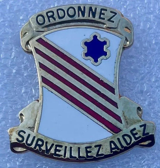 US Army 385th Engineer Group DUI Hallmarked - Bateleur Militaria